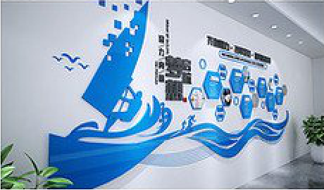 普洱海浪主题文化墙如何设计？