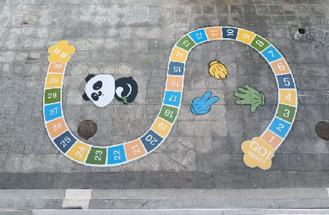 普洱地面游戏彩绘