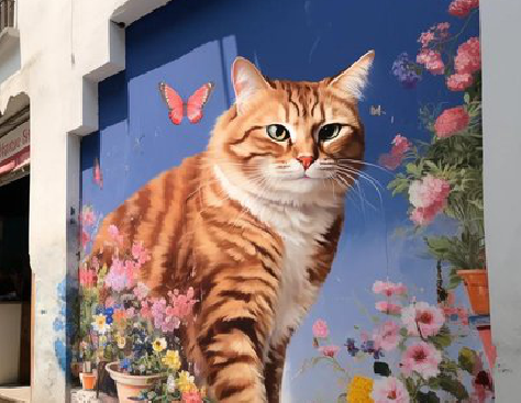 普洱自己绘制有个性的手绘墙