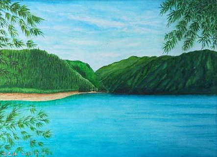 普洱在墙绘中，如何绘画绿水青山？